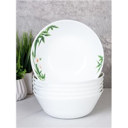 Набор суповых тарелок 6 штук  550 мл 155 мм ЕВРО/ LGW-60 (6773) /уп 6/12/ Бамбук с орхидеей