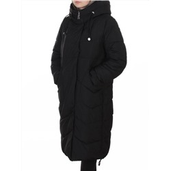 8806 BLACK Пальто зимнее женское (150 гр. холлофайбер)