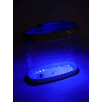 Аквариум настольный, с подсветкой LED и календарем кормлений, 4,4 л