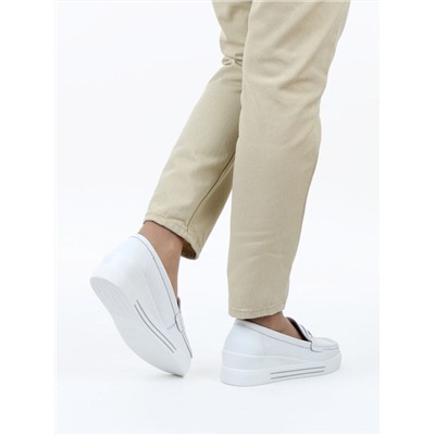 06-YD267-1 WHITE Туфли женские (натуральная кожа)