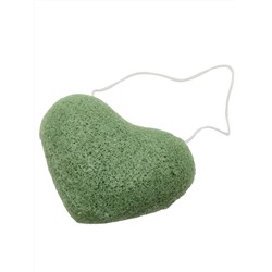 Kristaller Спонж конжаковый с экстрактом зеленого чая / KG-005, сердце