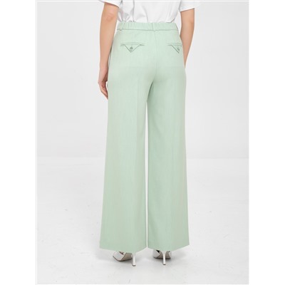 Брюки бледно-зелёные со стрелками