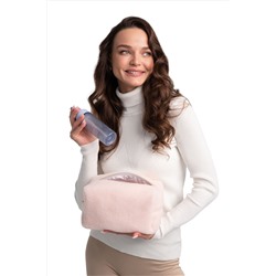 Косметичка меховая Тедди пудра