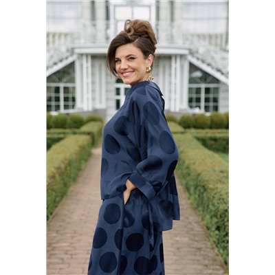 Блуза, брюки Vittoria Queen 25983 темно-синий