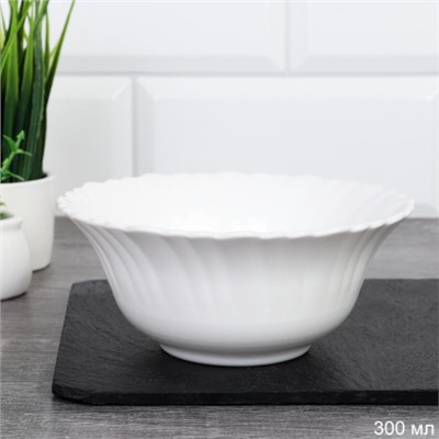 Салатник 300 мл 127 мм Тюльпан  FLHKW50 (WHITE) (уп72)