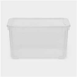 Ящик для хранения «Кристалл XS Plus», 16 л, 38,9×27,5×21,5 см, с крышкой, прозрачный