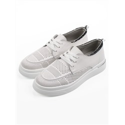 03-C929-9A WHITE Полуботинки летние женские (натуральная кожа)