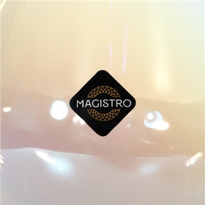 Бокалы для вина Magistro «Иллюзия», 550 мл, 10×24 см, стекло, перламутровые, набор 6 шт