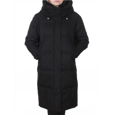 H24-620 BLACK Куртка зимняя женская (200 гр. холлофайбер)