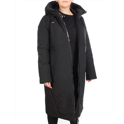 9069 BLACK Пальто зимнее женское CORUSKY  (верблюжья шерсть)