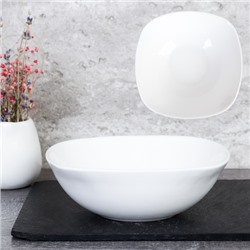 Салатник квадратный 350 мл 139 мм / SQ/FLFW55 (WHITE) /уп 72/