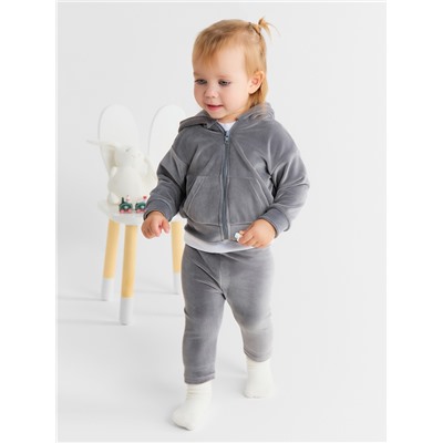 Толстовка Крошка Я Plushy, р. 74-80, серый