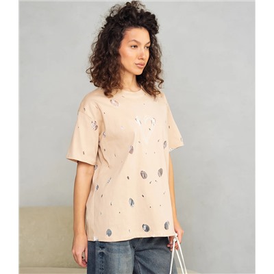 Футболка #КТ881001, бежевый