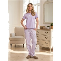 Пижама футболка и брюки М325293Псб
