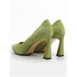 06-S3-7041 LT.GREEN Туфли женские (натуральная замша)