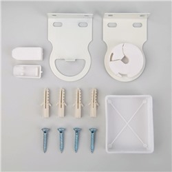 Штора рулонная «Листья», 60×200 см (с учётом креплений 3.5 см), коричневая