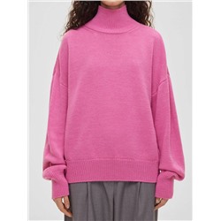 Свитер свободного кроя, розовая фуксия