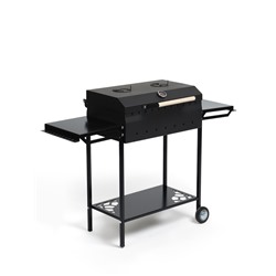 Мангал GrilMe MAX, 35×115×83 см, сталь 2 мм, термометр, 2 полки, колёса