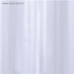 Штора для ванны Доляна «Полоска», 180×180 см, полиэстер, белая