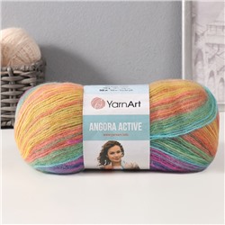 Пряжа для вязания спицами, крючком YarnArt, Angora Active, 20% шерсть, 80% акрил, 500 м/100 г, (850 радуга)