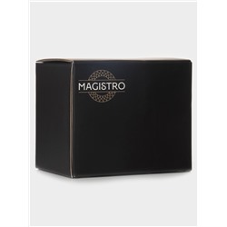 Кружка Magistro «Грани», 380 мл, 9×12.5 см, боросиликатное стекло, прозрачная