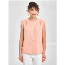 Блузка без рукавов персикового цвета