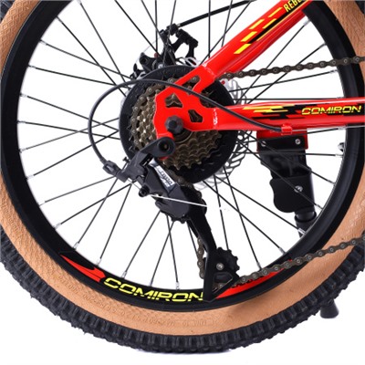 Велосипед 20" рама 12" 7sp COMIRON REBEL красный