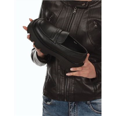 03-5930 BLACK Лоферы женские (натуральная кожа)