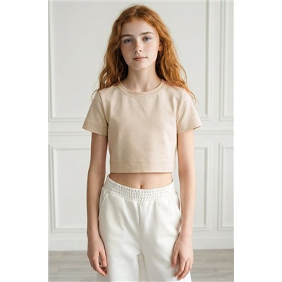 Укороченная футболка для девочки Happyfox