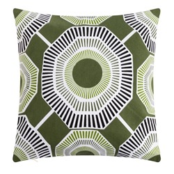 Наволочка декоративная 40×40 см, Circle green, 100% хлопок