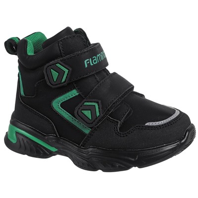 Ботинки Flamingo 212в-з11-2697 черн/зел ( 2,5)