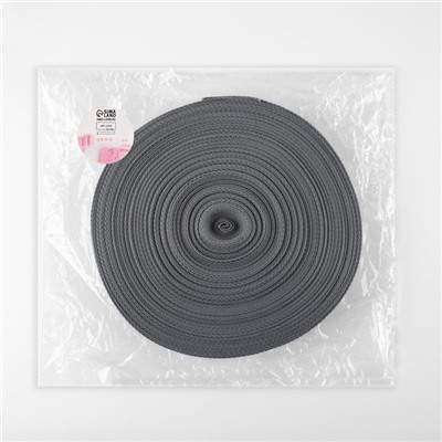 Стропа ременная, 40 мм, 50±1 м, плотность 15.5 г/м, серая №19