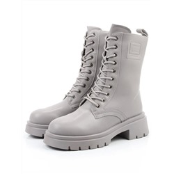 04-PAX86-5Z LT. GRAY Ботинки зимние женские (натуральная кожа, 100% шерсть)