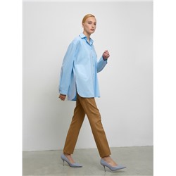 Голубая рубашка oversize