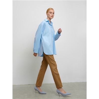 Голубая рубашка oversize