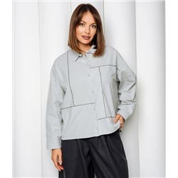 Рубашка #КТ2225 (3), серо-голубой