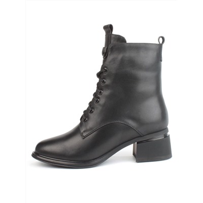 04-M3-H239 BLACK Ботинки зимние женские (натуральная кожа, натуральный мех)