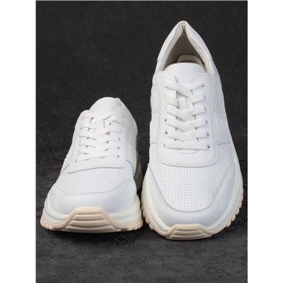 05-PDL249-1 WHITE  Кроссовки женские (натуральная кожа)