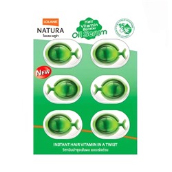 Восстанавливающее масло-сыворотка для волос Lolane Natura в капсулах, 1 мл x 6 капсул