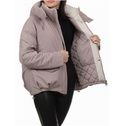 H24-816 DK. BEIGE Куртка зимняя женская (150 гр. холлофайбер)