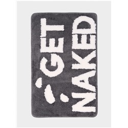 Коврик Доляна Get Naked, 50×80 см, микрофибра, темно-серый