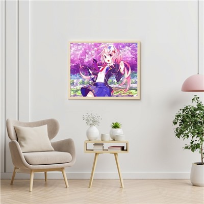 Картина по номерам 40×50 см «Весеннее аниме» 26 цветов