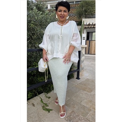 Блуза Vittoria Queen 28693бл молоко