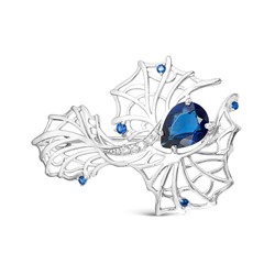 Серебряная брошь 782