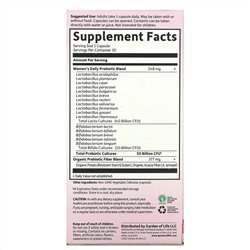 Garden of Life, Dr. Formulated Probiotics, пробиотики, одна таблетка в день для женщин, 30 вегетарианских капсул
