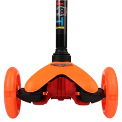 Самокат трехколесный от 2-х лет Yeenot Kids GT4105, до 30кг, вес 1.8кг, свет. колёса PU 110мм ABEC7, оранжевый, БК/уп10/ АКЦИЯ!