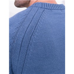 Джемпер из теплой и мягкой хлопковой пряжи с добавлением акрила