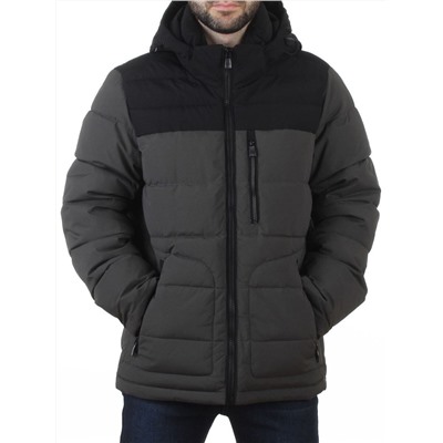 62042 DK. GREEN/BLACK Куртка мужская зимняя (200 гр. холлофайбер)