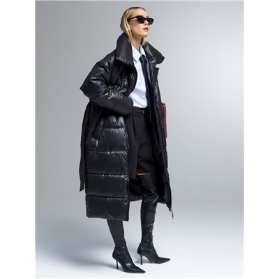 Пуховик женский черный