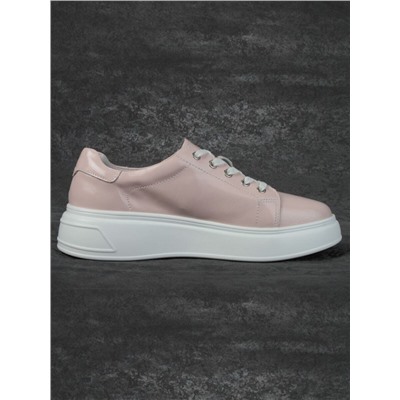 05-PDD215-5 LT. PINK Кроссовки женские (натуральная кожа)